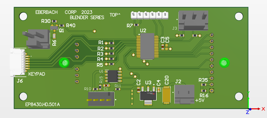 Pharmaceutical Blender Controller - Top View