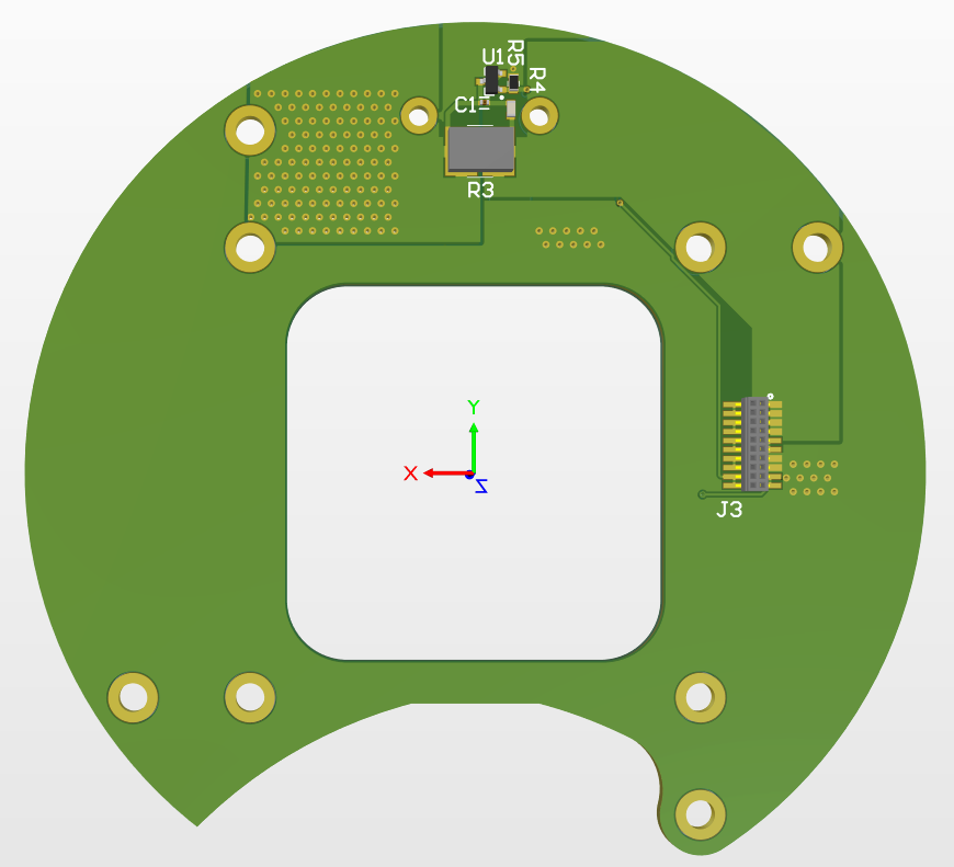 Drone Power Monitoring Board - Bottom View